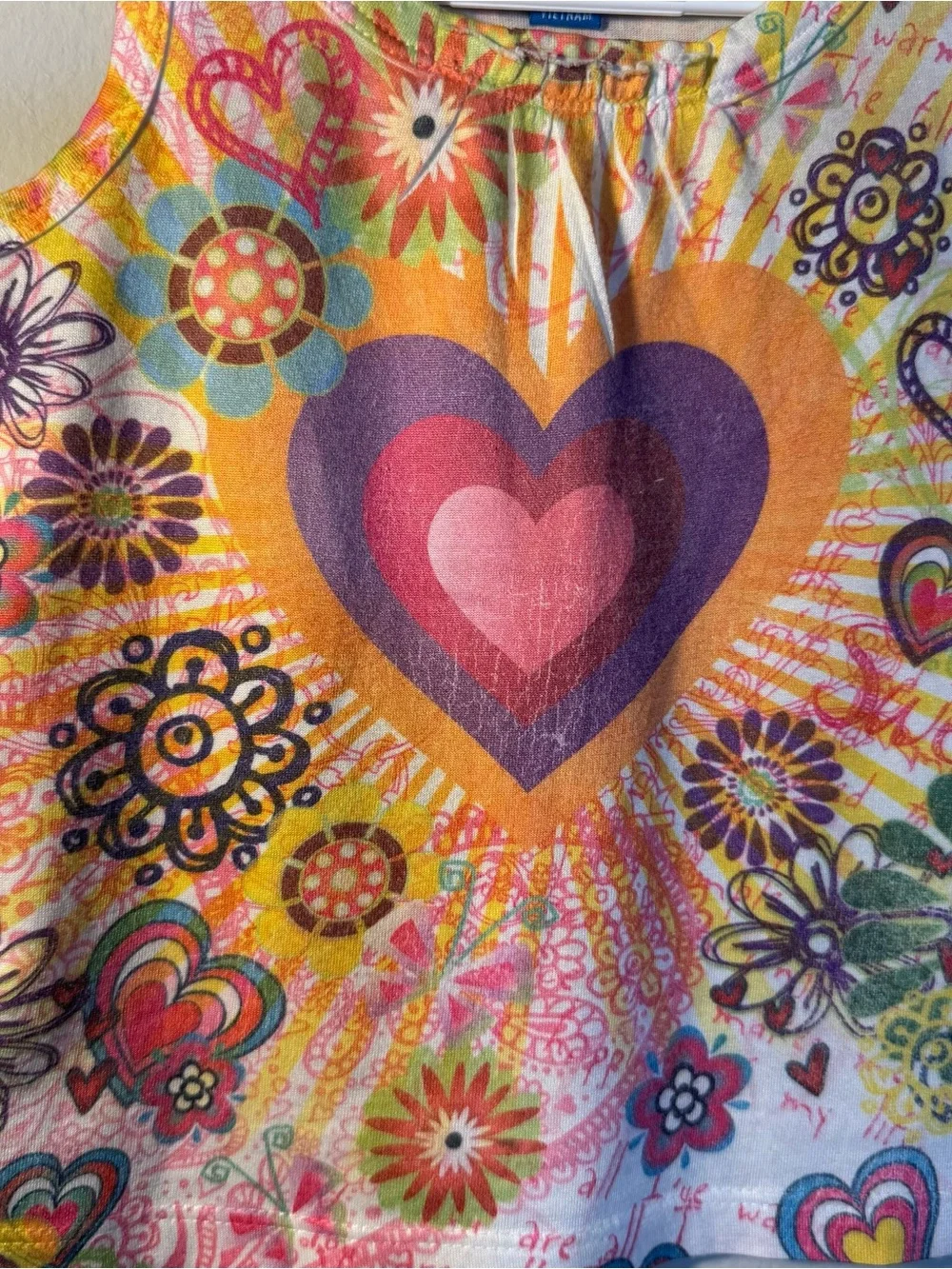 The Children's Place Girls' Multicolor Heart Tank Top